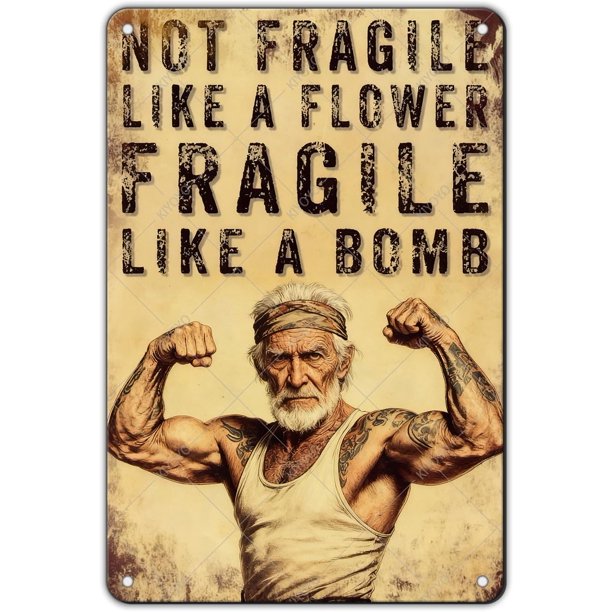 Letrero sala gimnasio terapia fitness vintage metal estaño hierro pintura decoración pared hogar club cueva hombre 30x20 cm