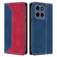 Funda Foxdock Para Motorola Moto G Play 2026 De Cuero Premium Bicolor Con Ranuras Rfid, Carcasa Tipo Billetera Antigolpes Y Soporte Plegable