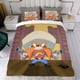 thumbnail image 4 of Yosemite Sam Conjunto de sábanas temático, trío de piezas, cómodo y amigable con la piel, diseño único, regalo de decoración para el hogar para familiares, amigos y fans, 90 cm * 190 cm, 4 of 6