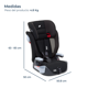 thumbnail image 5 of Silla De Auto Butaca Elevate Two Tone Black, 5 of 6