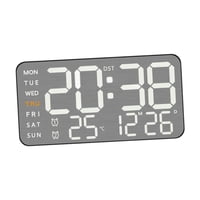 Magideal - Reloj De Pared Digital Reloj Despertador Led Moderno Versátil Práctico Con Visualización De La Fecha Del Mes De La Semana, Reloj De Escritorio Para El Concha Negra