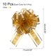 thumbnail image 2 of 10 piezas de lazos grandes de 7 pulgadas para envolver regalos con cinta de organza dorada y blanca para bodas, Navidad y fiestas, 2 of 6