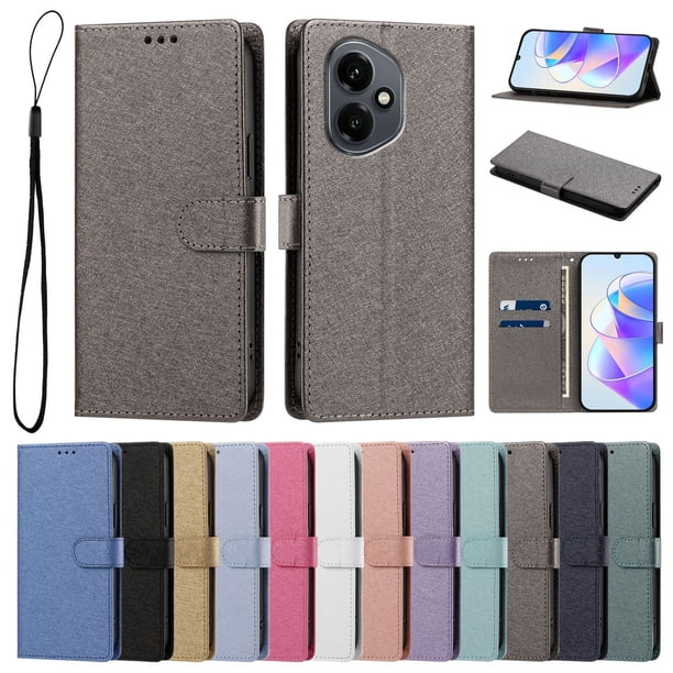 Cartera Funda para Honor 400 Carga Inalámbrica, Gris