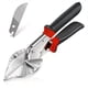 thumbnail image 1 of Sharp Multi-angle Miter Scissors: 45°-135° Adjustable, Safety Lock, Hardened Blades - Perfect for Cutting Plastic PVC & Molding Trim!, 1 of 4