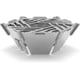 thumbnail image 1 of Estufas de camping al aire libre, soporte portátil de acero inoxidable, marco de horno, parabrisas, accesorio multifuncional para cocinar barbacoas y picnic, soporte para fogatas, pantalla contra el v, 1 of 6