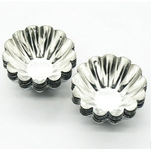 Genérico - Pack X24 Molde Mini Tartaleta Tarta Moldes Aluminio 4,5Cm