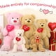 thumbnail image 4 of Peluche Teddy Bear Giant 35 Con Corazón Rojo, 4 of 5