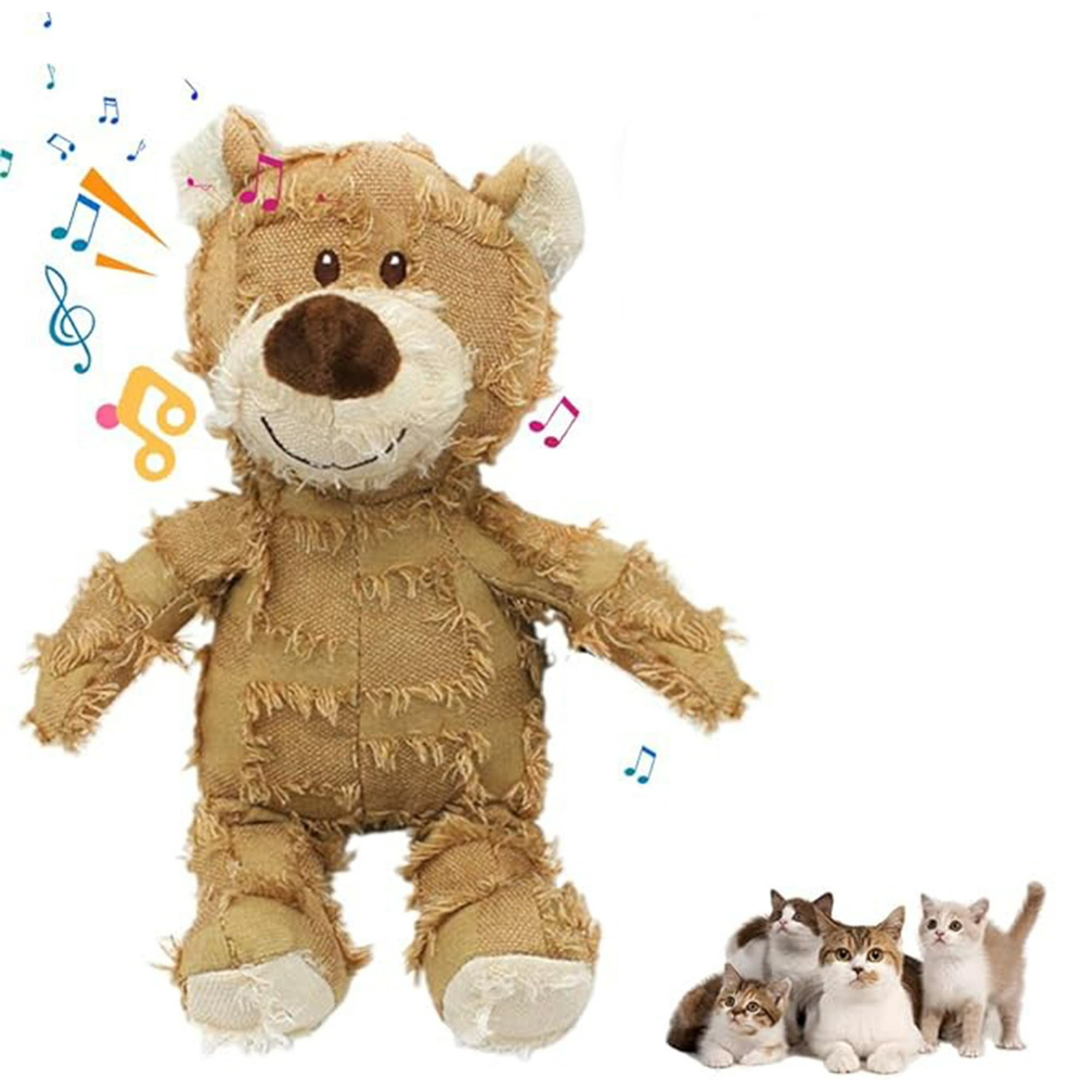 Veat00l - Oso Robusto Indestructible, Juguete Para Perros Ansiosos Indestructible, Juguetes Interactivos Para Perro, Juguete De Masticar Squeaky Robust Bear Para Perro Grande Y Cachorros