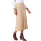 thumbnail image 4 of INSPIRE CHIC Falda Midi de Punto Vintage de Cintura Alta para Mujer L Caqui, 4 of 5