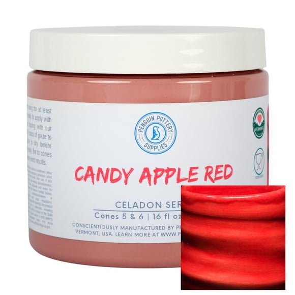 Esmalte cerámico Penguin Pottery Candy Apple Red 473 ml