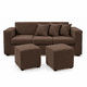 thumbnail image 3 of Living Venus 3 Cuerpos + 2 Pouf Chocolate, 3 of 4