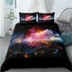 thumbnail image 1 of Universe Black Quilt Duvet Cover Set Comforter Cover Bedding Doona Cover3-Piece Bedding Set, 1 of 5