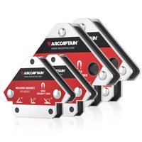 Juego De Imanes De Soldadura Arccaptain 11,3 Kg Y 24,9 Kg, 4 Piezas