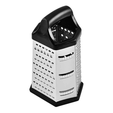 Genérico - Rallador De Verduras Frutas Quesos Hexagonal 6 Caras Acero