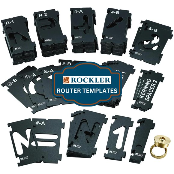 Kit de fuentes Signmaker's Templates Rockler State Park, 2.25 pulgadas