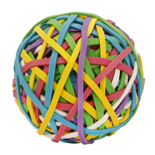 Pelota De Bandas Elásticas Eagle 170 Bandas Colores Surtidos