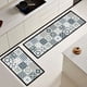 thumbnail image 1 of Set de 02 alfombra de cocina impermeable de Cuero Nappa md08, 1 of 4
