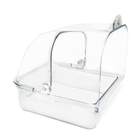 Magideal - Pájaro De Pájaro De Pájaro Colgante, Cajón De Cajón De Cajón De La Espalda, Bañera De Pájaros, Bañera De Baños De Loro Enjaulados, Para Cacatillas Can Claro