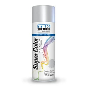 Tekbond - Pintura Acrilica Aerosol 350Ml Metálico Plata