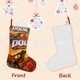 thumbnail image 3 of Doom Eternal Tema: Calcetines de Navidad, fino lino blanco para colgar en escaleras y chimenea, decoración navideña para el hogar, regalo de Navidad. 45cm × 32cm, 3 of 5