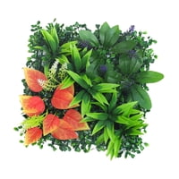 Magideal - Panel De Césped Artificial De 9,8X9,8 Pulgadas, Telón De Fondo De Pared, Decoración De Pared Decorativa Realista Para Fiesta, Boda, Accesorio De Patio Estilo E