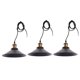 thumbnail image 2 of 3 Piezas Retro Vintage Country Style Colgante Colgante Pantalla De Luz De Techo, 2 of 5