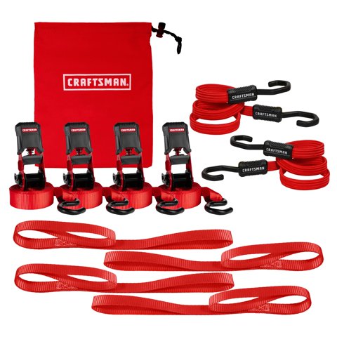 Kit De Amarre Craftsman Cmxazbs777 Negro/Rojo, 10 Piezas