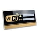 thumbnail image 3 of Señal WiFi pegatina espejo cuenta contraseña regalos autoextraíbles tablón de anuncios pared wifi señal pegatinas para lugares públicos Oficina puerta 10cm×20cm, 3 of 5