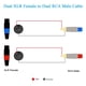 thumbnail image 2 of Cable JOLGOO Dual XLR hembra a Dual RCA macho de 25 pies de audio HiFi, 2 of 3