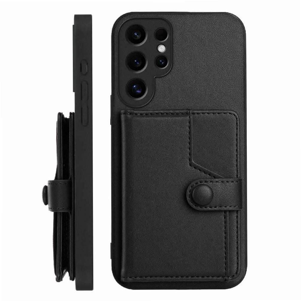 Foxdock Funda Para Samsung Galaxy S24 Ultra Con Bloqueo Rfid - Diseño Elegante Con Cierre De Botón