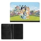 thumbnail image 2 of Bluey Porta Pasaporte y Cartera de Viaje Premium de Cuero PU, Funda de Pasaporte Bloqueo RFID con Ranuras para Tarjetas de Crédito, Estuche para Libro de Pasaporte para Familia 10cm × 15cm, 2 of 6