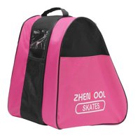 Magideal - Roller, Bolsa De Almacenamiento De Patines Triangulares Transpirables, Bandolera Deportiva Para Patines, Patines De Ruedas, Patines En Línea Para Niño , Media Malla Rosa