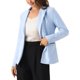 thumbnail image 4 of INSPIRE CHIC Conjunto Blazer de Imitación de Gamuza para Mujer con Cuello de Solapa y Mangas Largas Chaqueta para el Trabajo S Gris Azul, 4 of 6