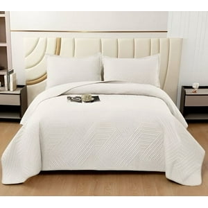 Imac Hogar - Quilt De Lujo Cubrecama Verano 2 Plazas Blanco