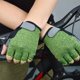 thumbnail image 2 of Guante Corto Ciclismo Montaña Lengueta De Tiro Mtb Fitness Verde, S, 2 of 3