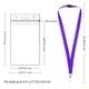 thumbnail image 3 of Lanyards WEZEBEL de 24 piezas morados con cierre de seguridad y porta credencial impermeable, 3 of 6