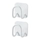 thumbnail image 1 of Ganchos De Pared Adhesivos, Soporte De Esponja Fuerte Para Baño, Hogar, Blanco, 2 Piezas, 1 of 5