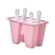 thumbnail image 2 of Molde De Silicona Para Hacer Paletas De Hielo Moldes Para Helado De Helado Congelados 4 Celdas Rosa, 2 of 5