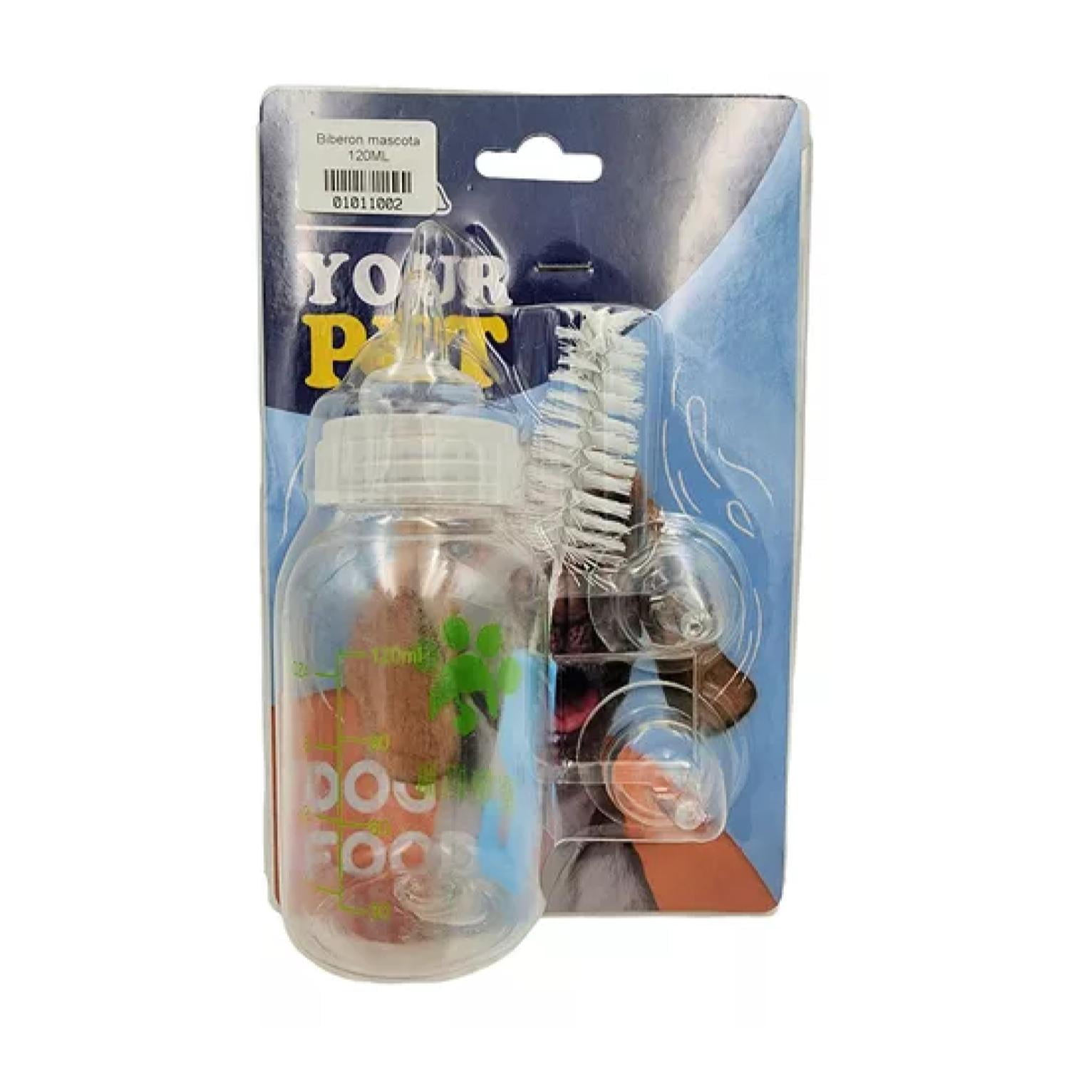 Total Click - Mamadera Biberon Tetero Para Perros Y Gatos Mascotas 120ml