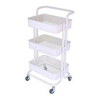 Prochef - Carro Multiuso Organizador 3 Niveles 100% Acero Blanco