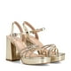 thumbnail image 5 of Sandalia Eco Cuero Taco Dorado  Fiesta Mujer Weide YOU205, 5 of 8