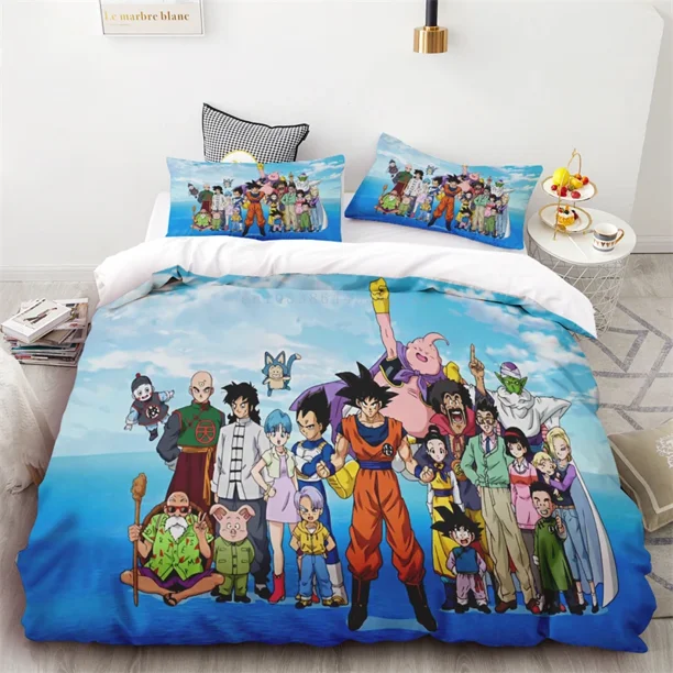 Duvet Cover Dragon Ball Animation Childhood Memories Soft and Comfortable Large Single Double Bed Adult Children Birthday Decor Bed Sheets