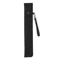 Magideal - Bolsa Para Baquetas De Batería Funda Organizador Maletín De Pu Cuero Accesorio Para Guardar Palos Protección Antipolvo Portátil Sencillo Adecuado Para Negro