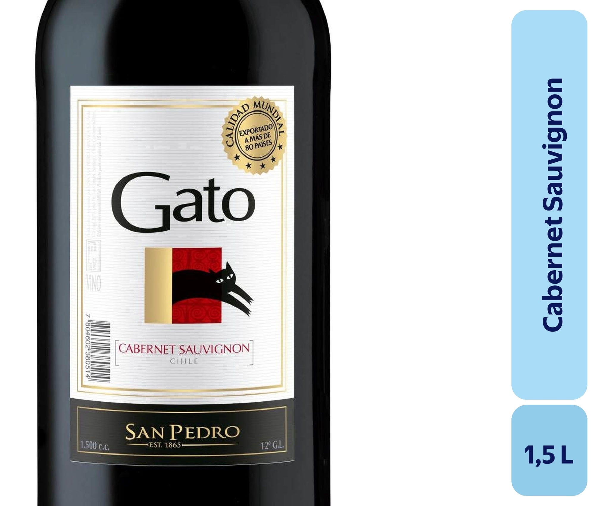 Vino Cabernet Botellon 1,5 L Gato