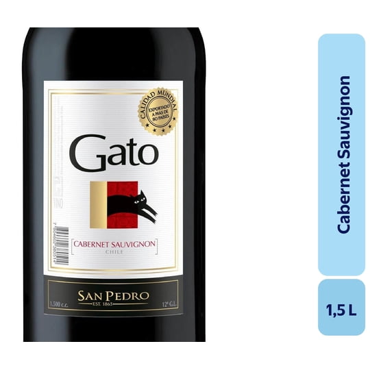 Vino Cabernet Botellon 1,5 L Gato