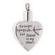thumbnail image 4 of Colgante de urna de corazón de acero inoxidable para cremación bisutería collar abuela, 4 of 5