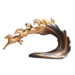 Bothyi - Estatua Decorativa De Caballos, Adorno De Caballo Para Muebles De Mesa Coleccionables