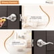 thumbnail image 3 of Palancas De Puerta Privacy Wave Style Para Cama Y Baño Paquete De 6, 3 of 7