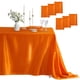 thumbnail image 1 of Mantel de satén rectangular Counfeisly 152 x 304 cm naranja, paquete de 6, 1 of 6