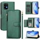 thumbnail image 3 of Funda Tipo Billetera para Samsung Galaxy S10 lite con Cremallera Portatarjetas Soporte Correa de Muñeca Cuero Verde, 3 of 5